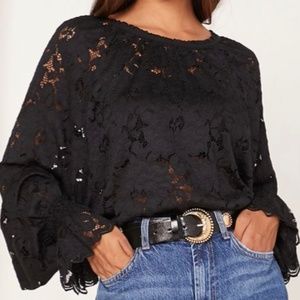 Free People Olivia lace top